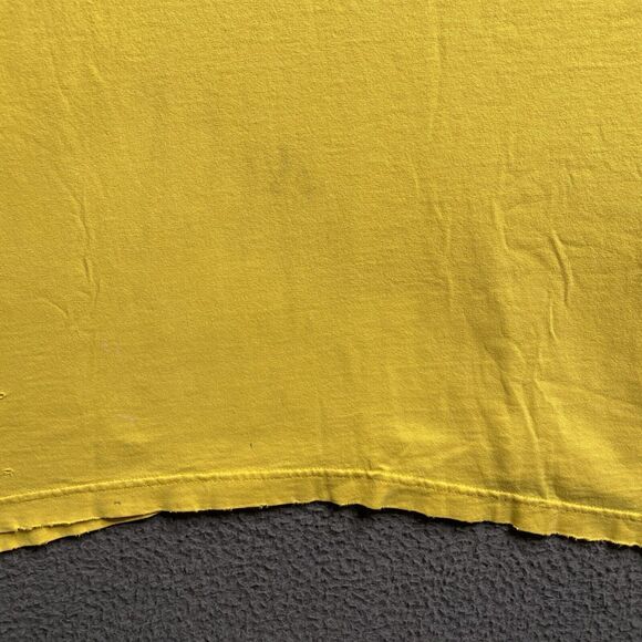 Vintage Y2k Tommy Hilfiger Classic Yellow Long Sleeve Shirt Mens 2XL Distressed - Picture 10 of 16